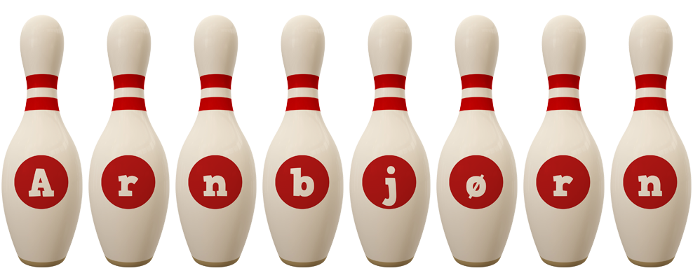 Arnbjørn bowling-pin logo