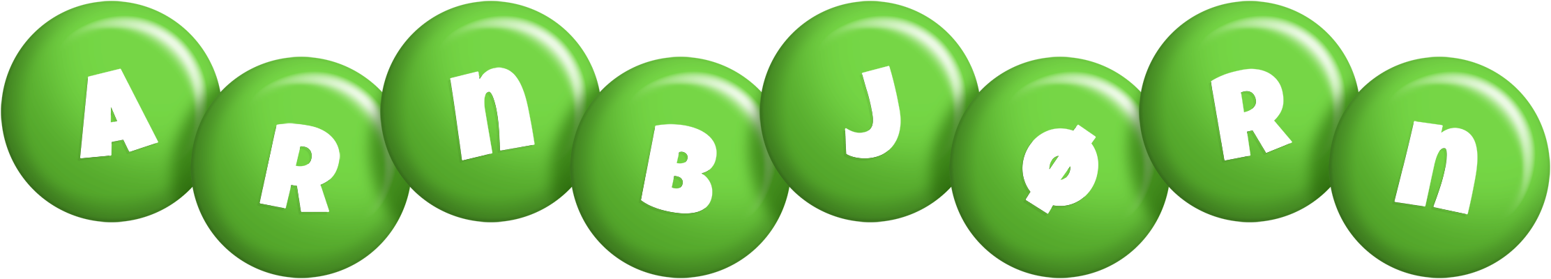 Arnbjørn candy-green logo