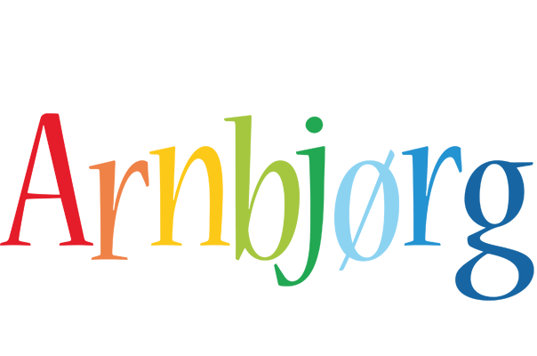 Arnbjørg birthday logo