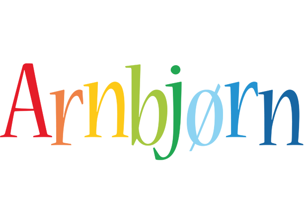 Arnbjørn birthday logo