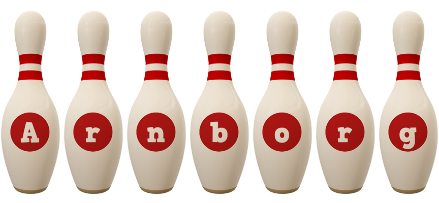 Arnborg bowling-pin logo