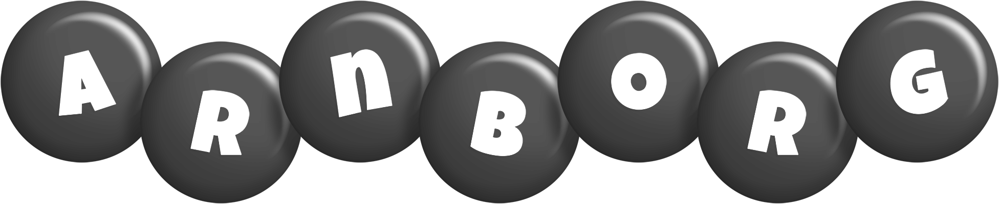 Arnborg candy-black logo