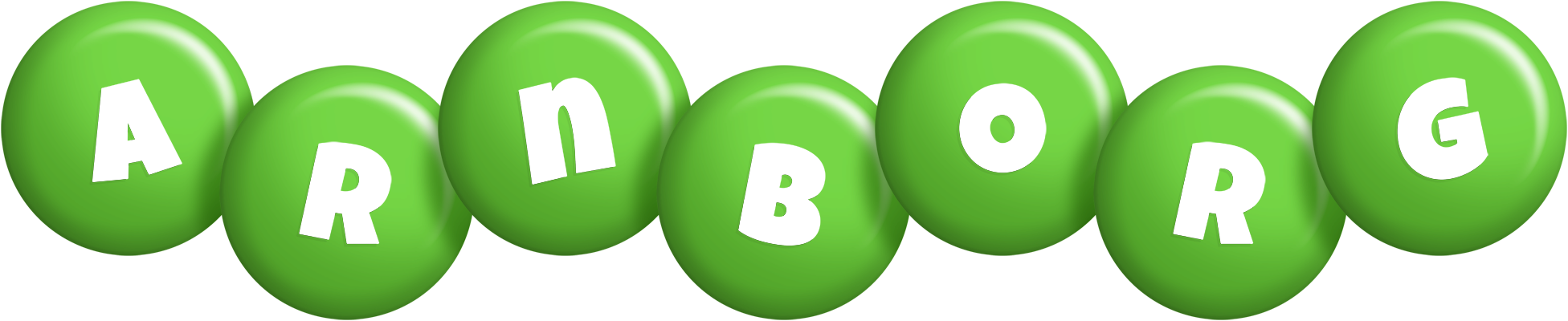 Arnborg candy-green logo
