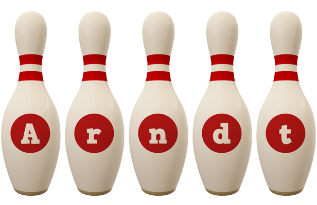 Arndt bowling-pin logo