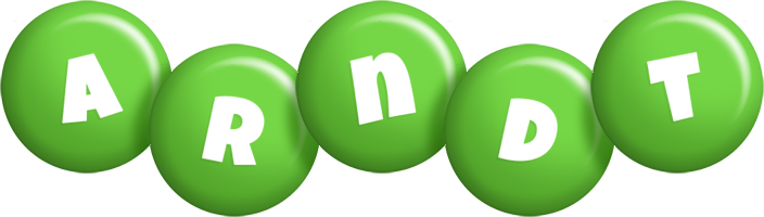 Arndt candy-green logo