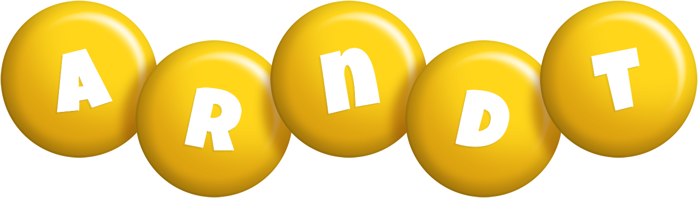 Arndt candy-yellow logo