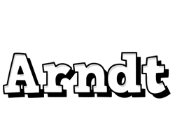 Arndt snowing logo