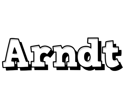 Arndt snowing logo