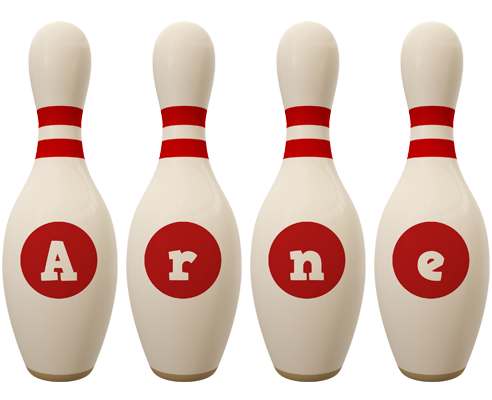 Arne bowling-pin logo