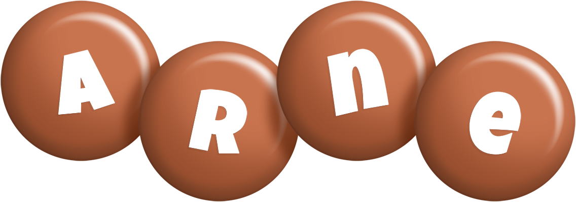 Arne candy-brown logo