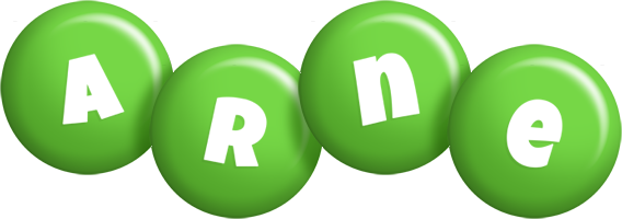 Arne candy-green logo