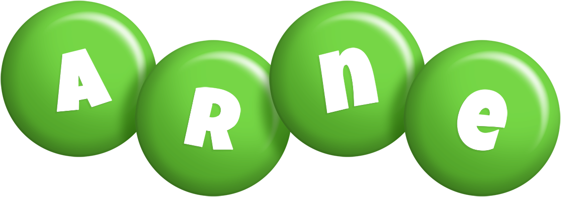 Arne candy-green logo