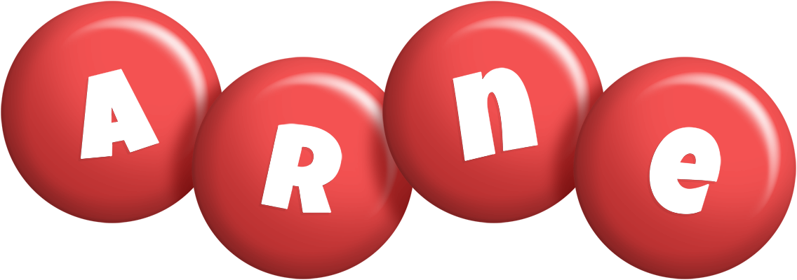 Arne candy-red logo
