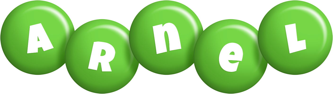 Arnel candy-green logo