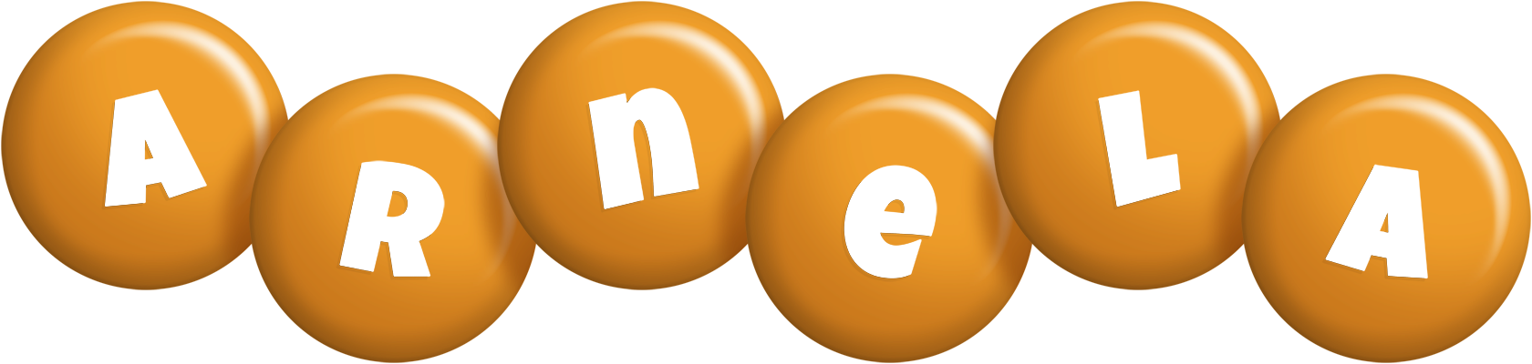 Arnela candy-orange logo