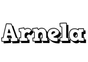 Arnela snowing logo