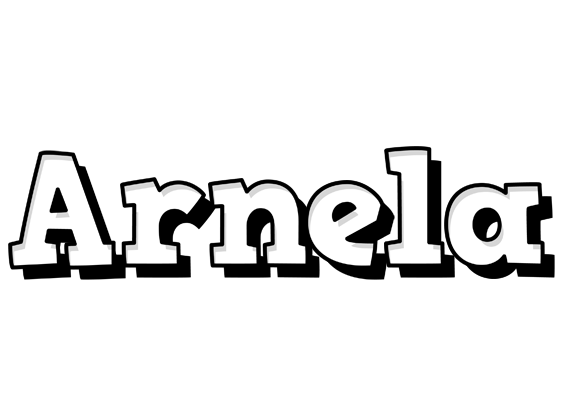 Arnela snowing logo