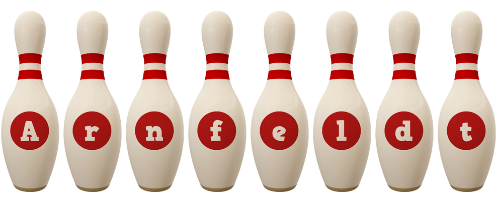 Arnfeldt bowling-pin logo