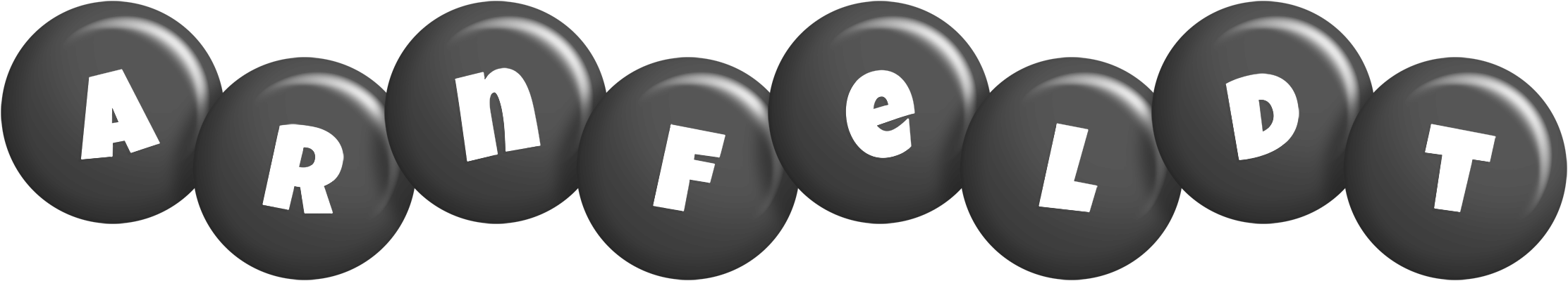 Arnfeldt candy-black logo