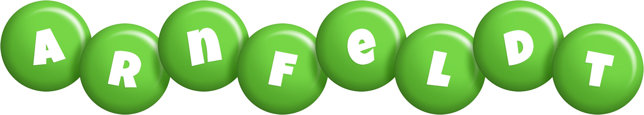 Arnfeldt candy-green logo