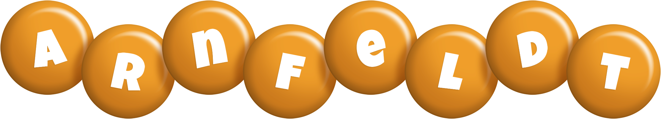Arnfeldt candy-orange logo