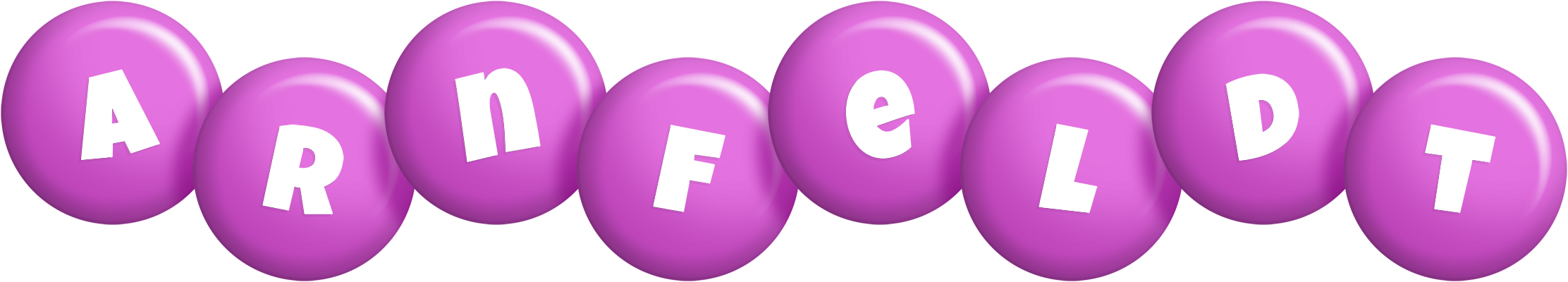Arnfeldt candy-purple logo