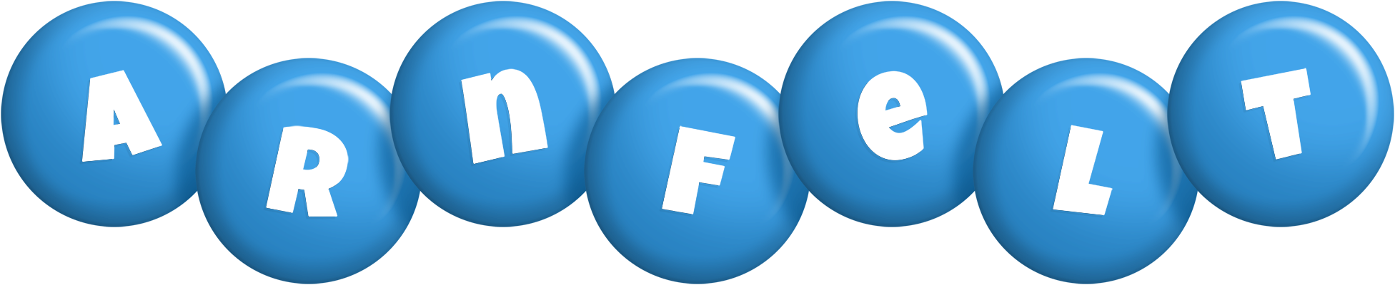 Arnfelt candy-blue logo
