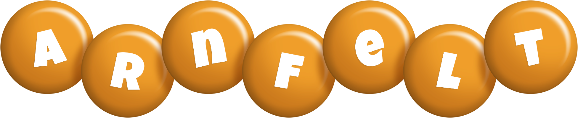 Arnfelt candy-orange logo