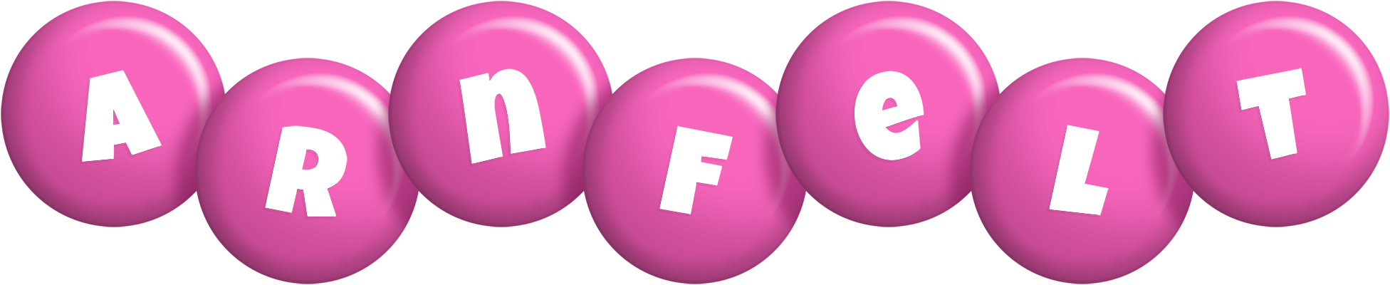 Arnfelt candy-pink logo