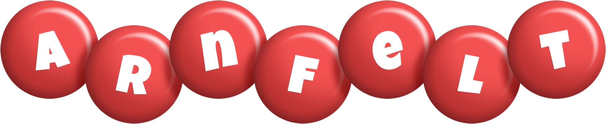 Arnfelt candy-red logo