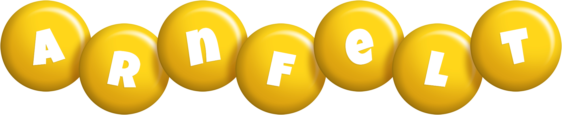 Arnfelt candy-yellow logo