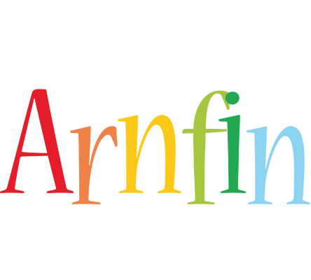 Arnfin birthday logo