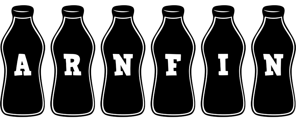 Arnfin bottle logo