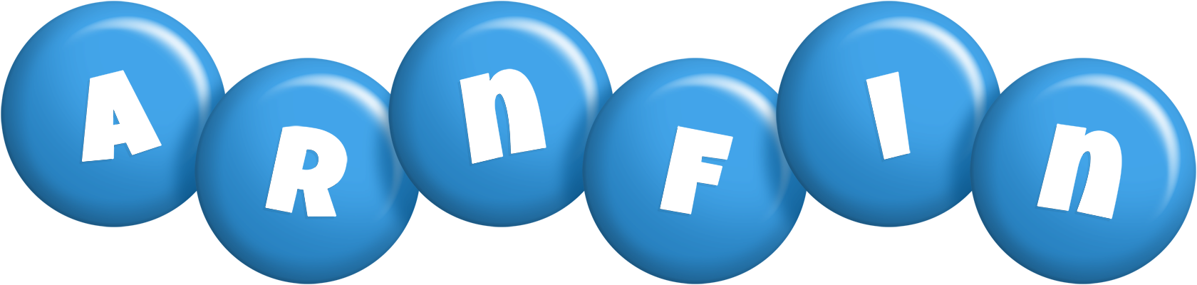 Arnfin candy-blue logo