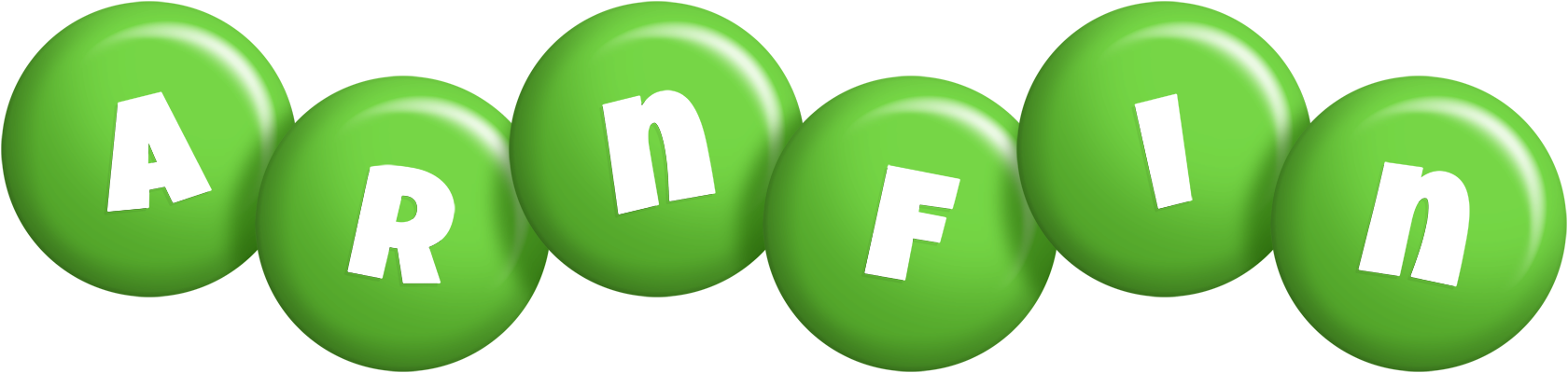 Arnfin candy-green logo