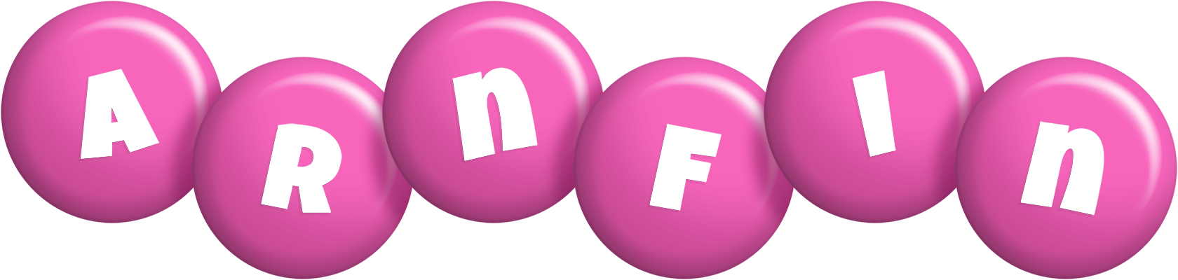 Arnfin candy-pink logo