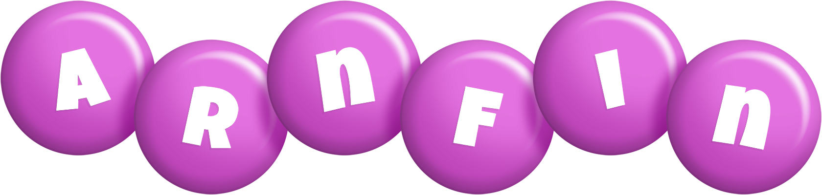 Arnfin candy-purple logo