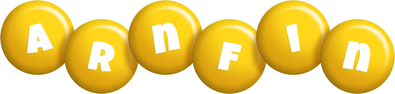 Arnfin candy-yellow logo