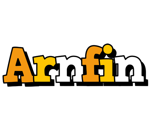 Arnfin cartoon logo