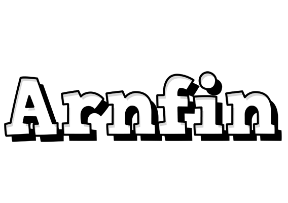 Arnfin snowing logo