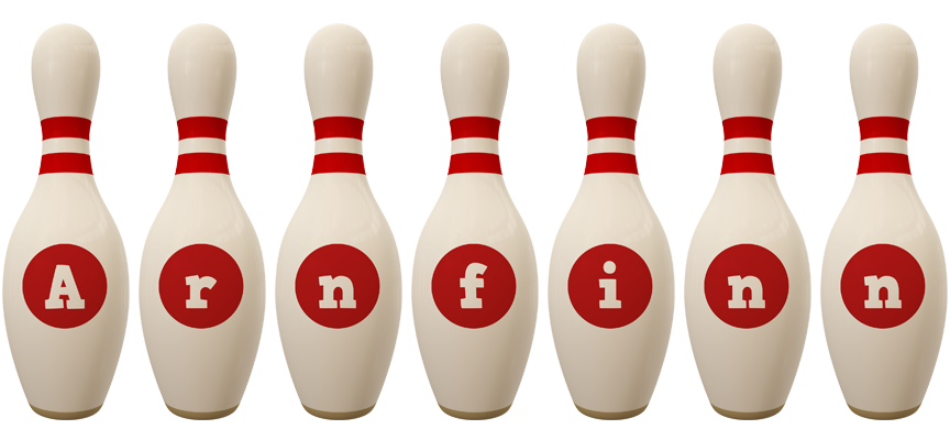 Arnfinn bowling-pin logo