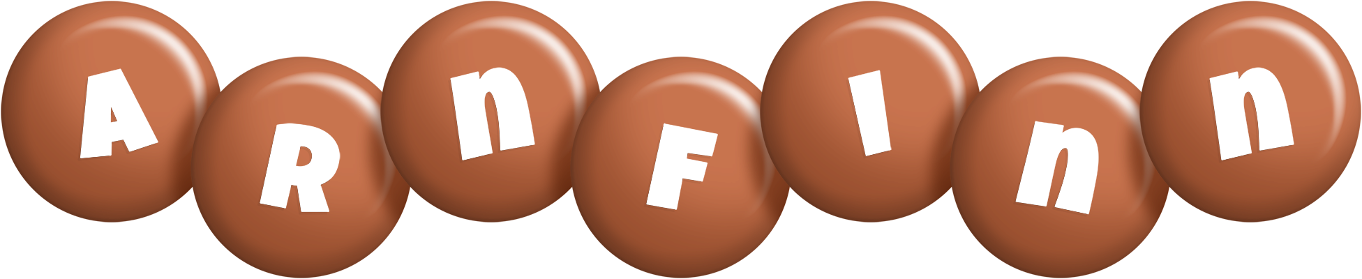 Arnfinn candy-brown logo