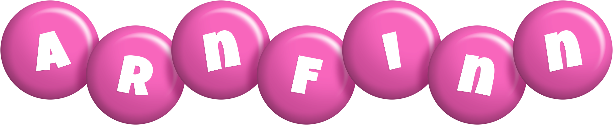 Arnfinn candy-pink logo