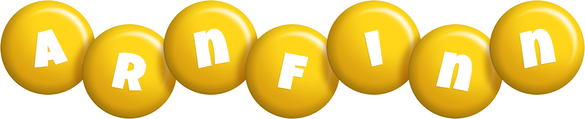Arnfinn candy-yellow logo