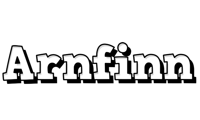 Arnfinn snowing logo