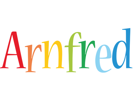 Arnfred birthday logo