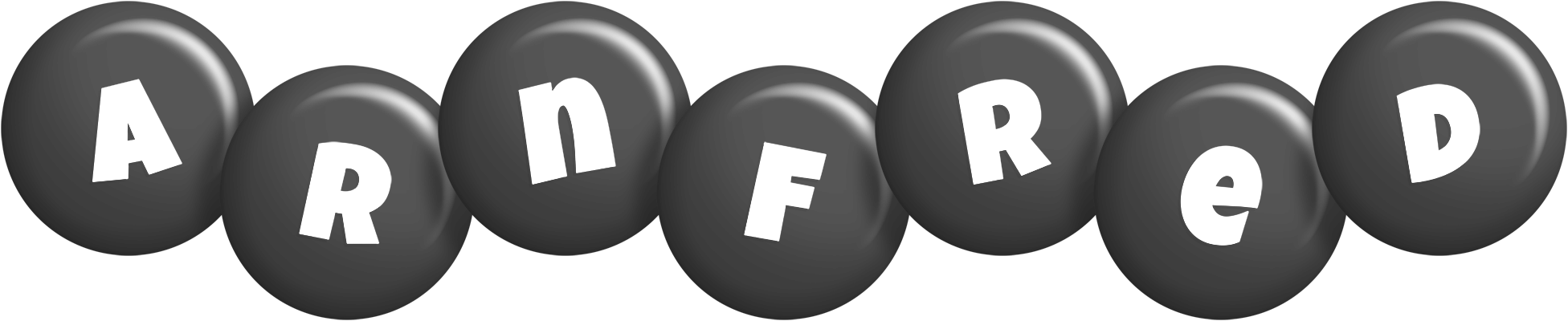 Arnfred candy-black logo