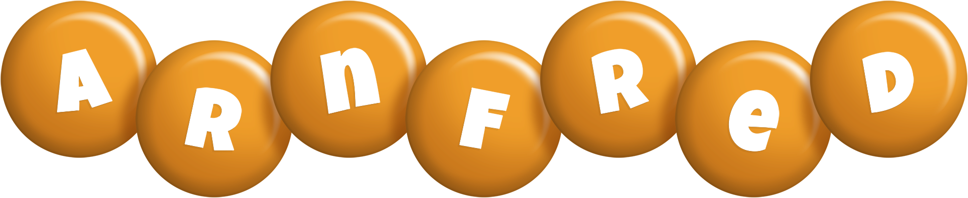 Arnfred candy-orange logo
