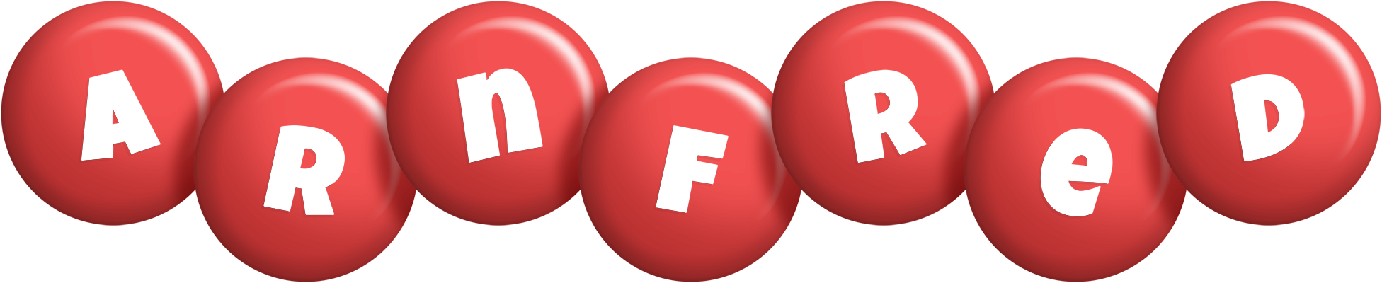 Arnfred candy-red logo