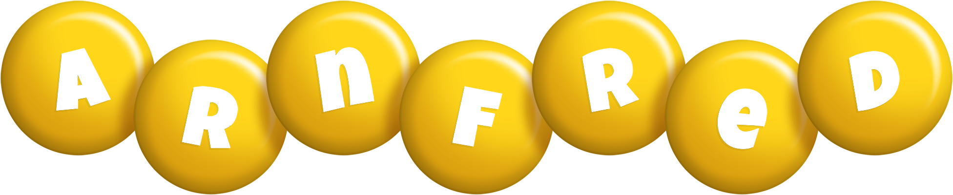 Arnfred candy-yellow logo